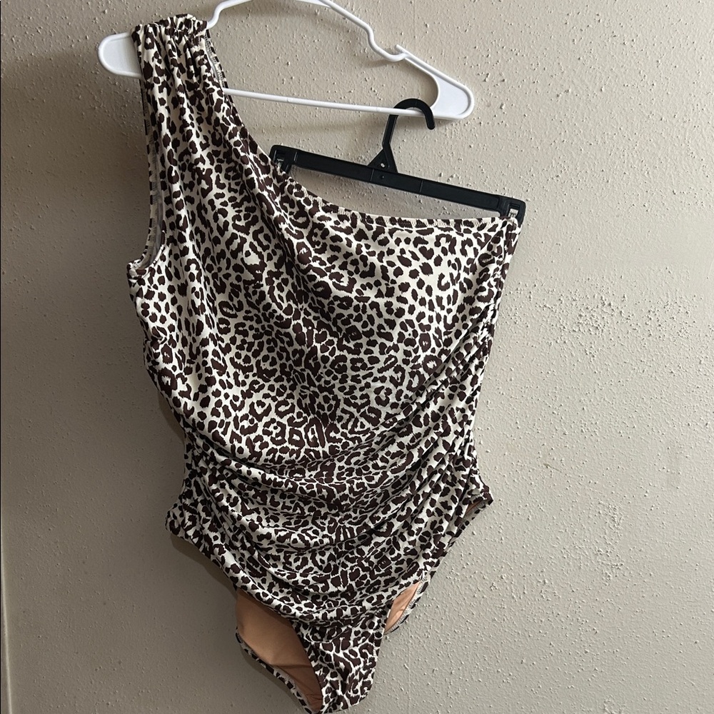 J. Crew Leopard Print Swimsuit